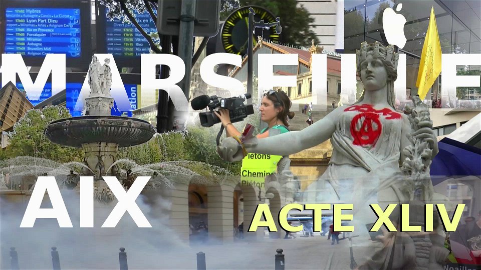 Acte 44 Marseille Gilets jaunes + Marche blanche pour Zineb