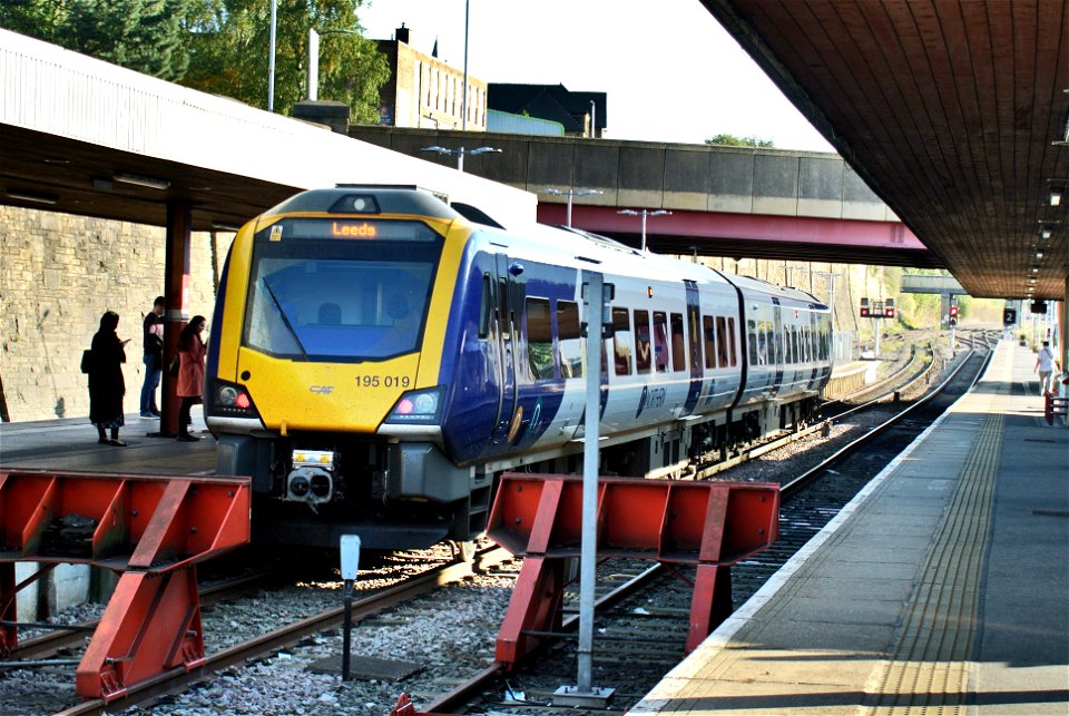 New Northern class 195 Diesel unit at Bradford Interchange photo