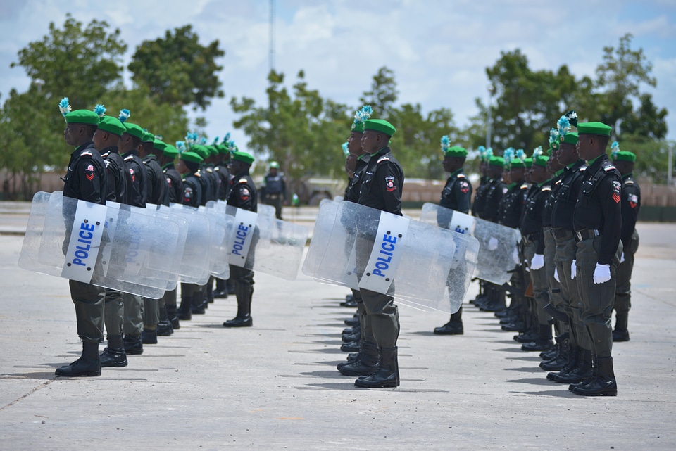 People policemen group