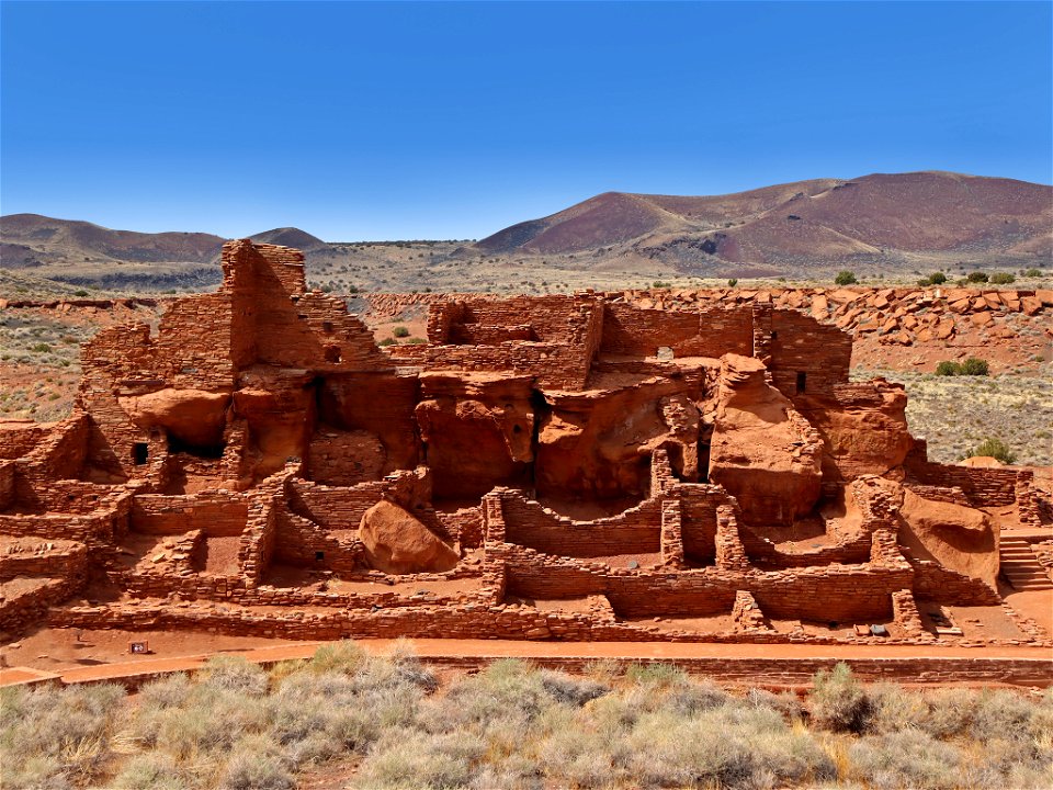 Pueblo at Wupatki NM in AZ photo