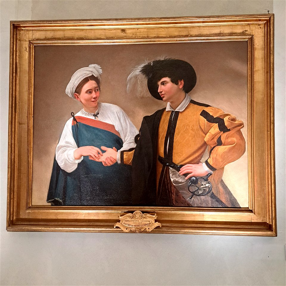 Caravaggio Gypsy stealing Ring Capitoline Museum Rome Italy