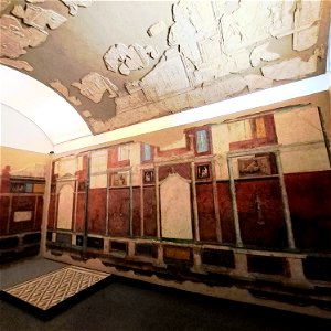 Frescos Mosaics and Ceiling Stucco of Villa Farnesina Palazzo Massimo Rome Italy photo