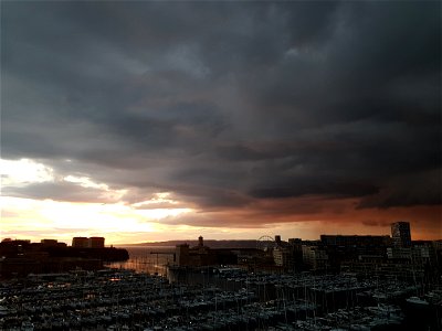 Orage sur le vieux-port