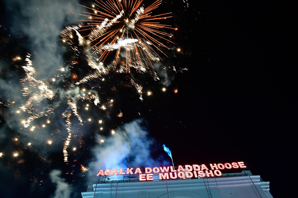 Firework sky night