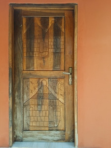 Wood door craft photo