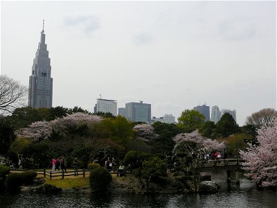 Shinjuku Gyoen National Garden in Shinjuku-ku and Shibuya-ku