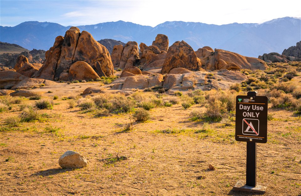Signs at the Alabama Hills