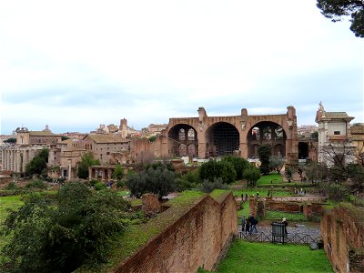 Basilica of Maxentius Roman Forum Rome Italy photo