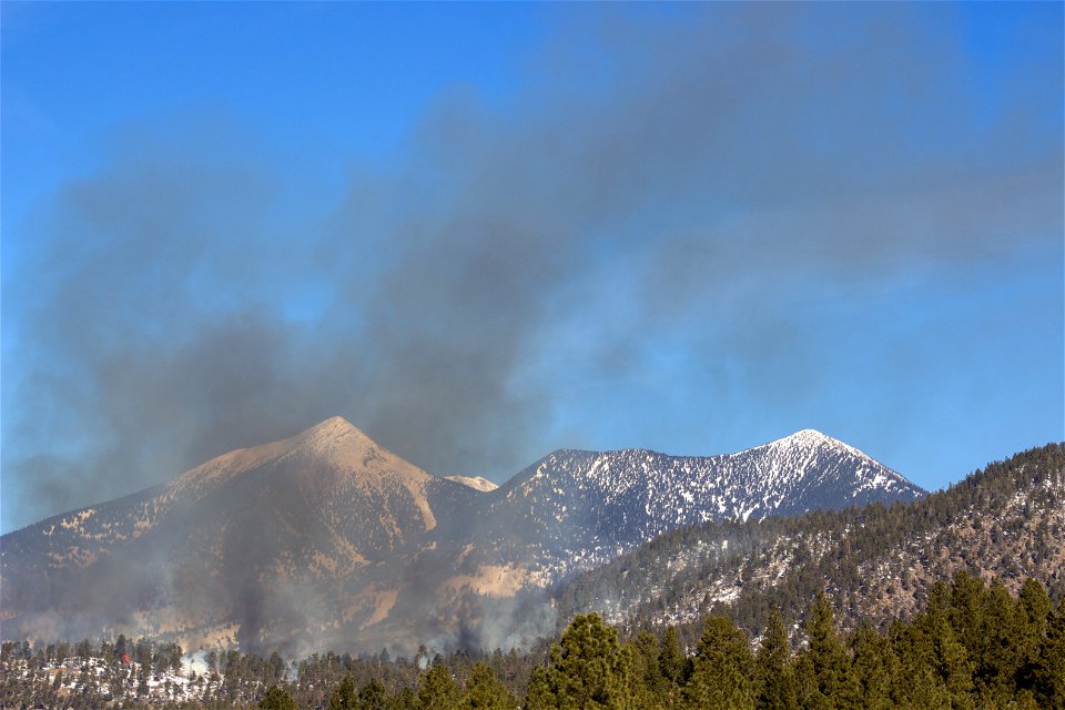 Dry Lake Hills burn project January 2023 photo