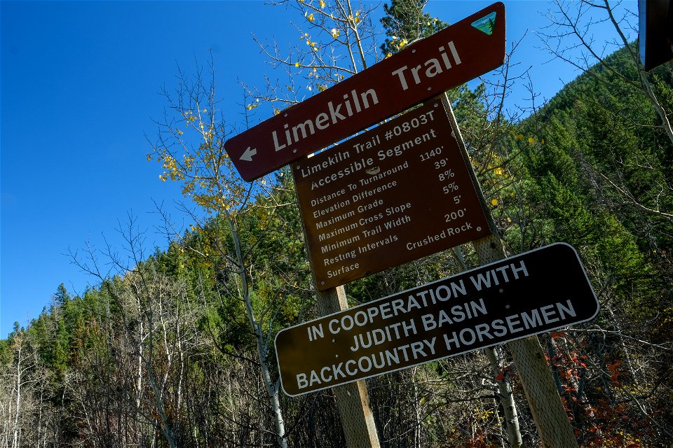 Trailhead signs.