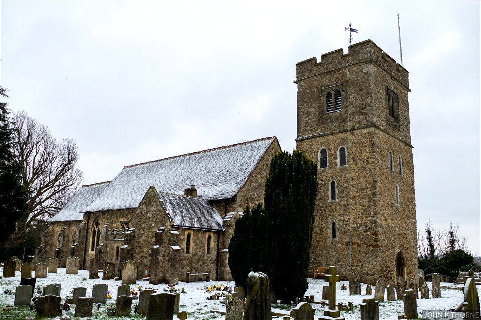 Aylesford Church in The Snow