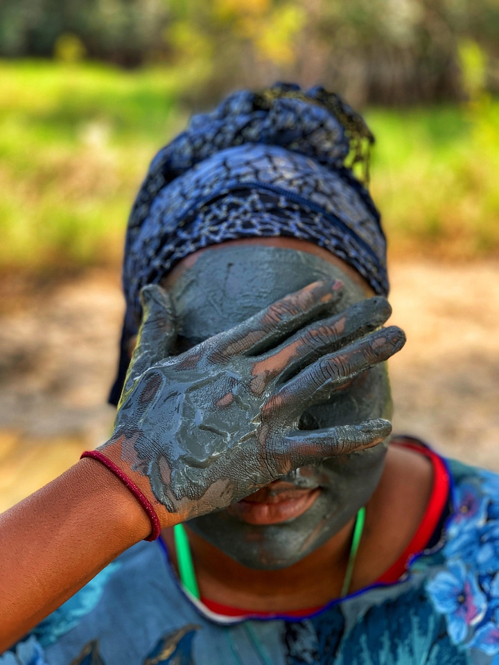 Beauty mask clay natural scrub