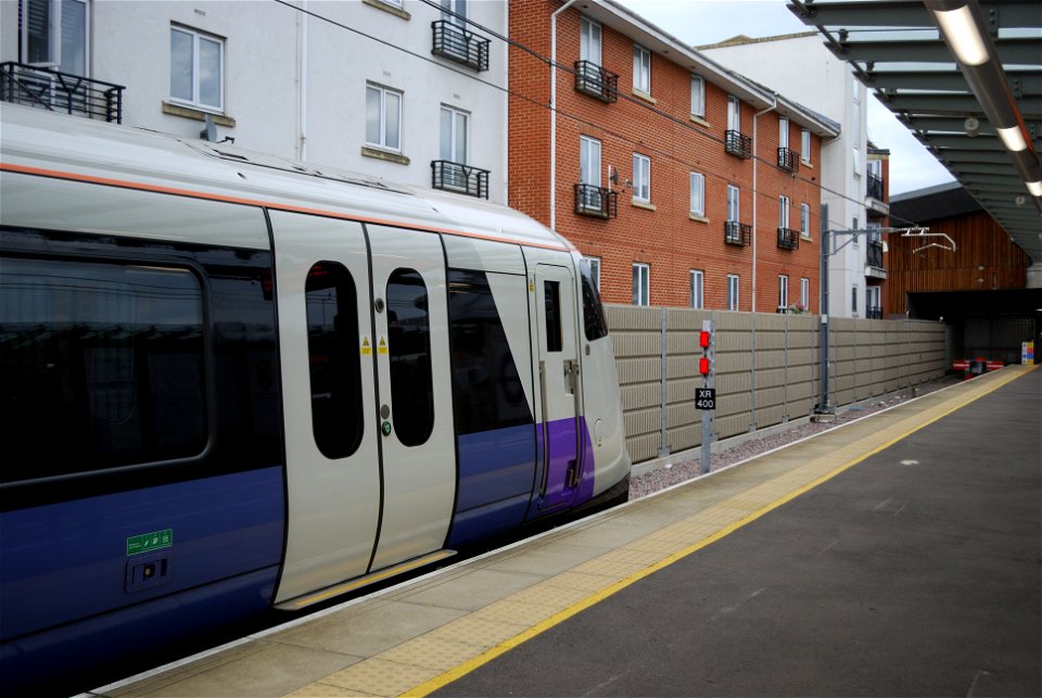 Elizabeth Line train at Abbey Wood