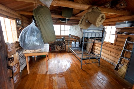 Lamar Mountain Patrol Cabin: inside view