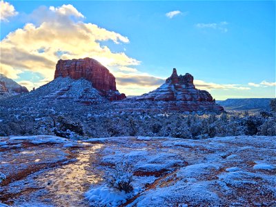 Sunrise on Sedona Snow