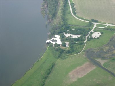 Aerial of DeSoto Refuge and surrounding areas photo