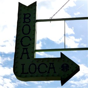 Boca Loca Sign, Andersonville, Chicago photo