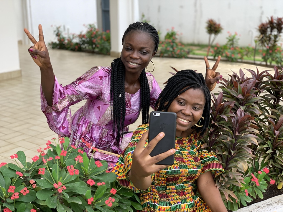 People woman selfie