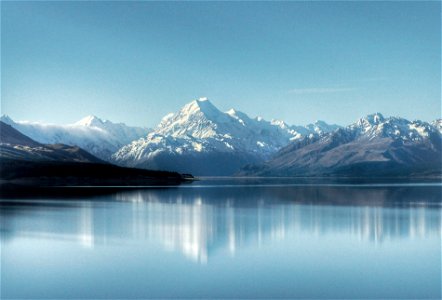 Mount Cook and Lake Pukaki. photo