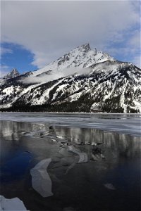 Jenny Lake Spring Thaw Teewinot Mountain