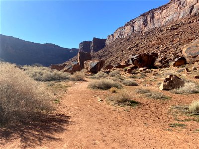 The pathway to Big Bend Bouldering Area photo
