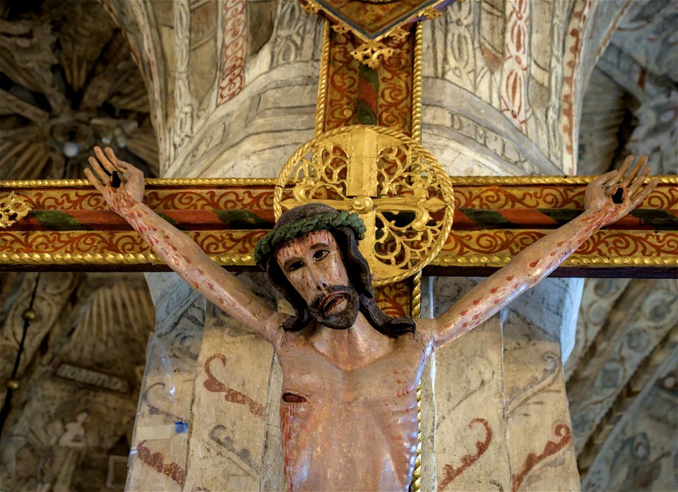 Glanshammar kyrka - detalj triumfkrucifix