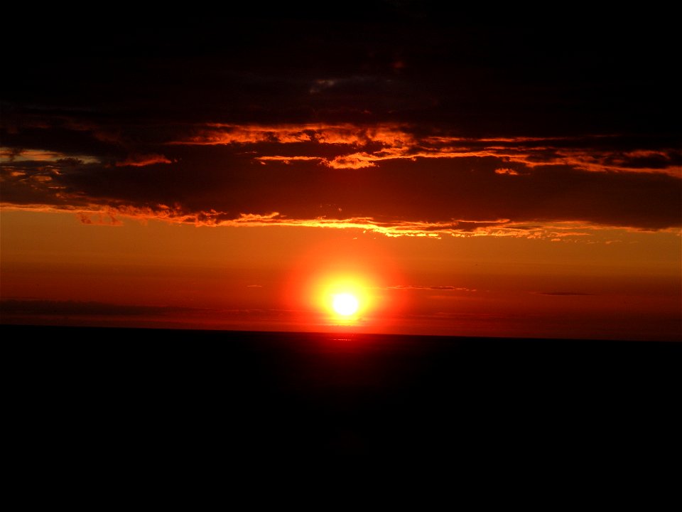Burning sunset