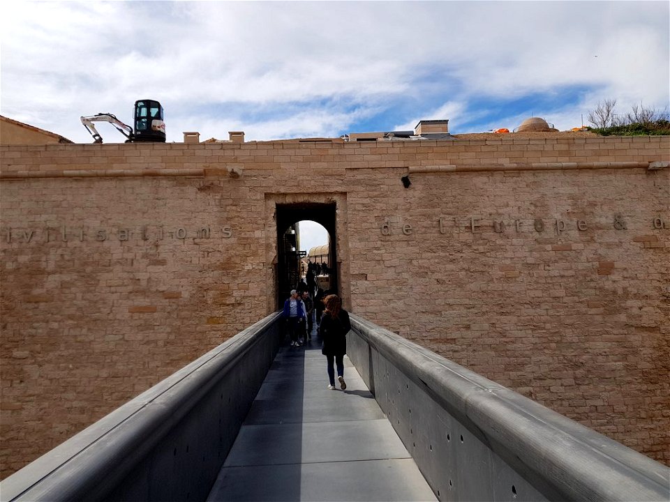 La passerelle du Fort Saint-Nicolas du MUCEM