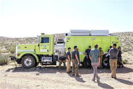 MAY 18 Water tender with crew during preparedness review photo
