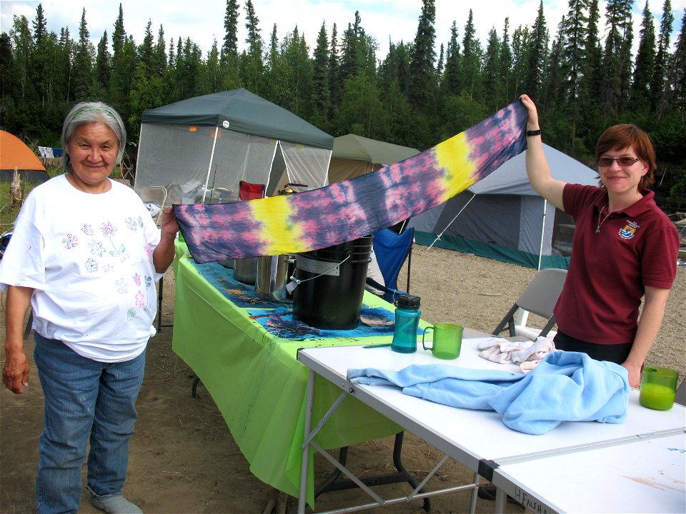 Botannical dyed scarves