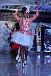 Woman people fashion show