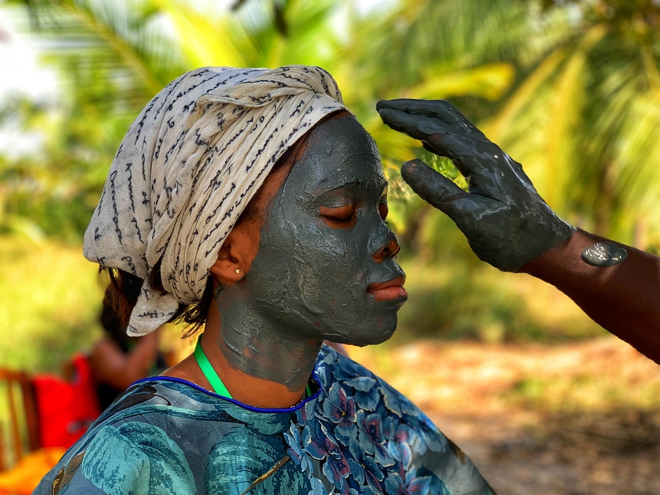 People woman face care