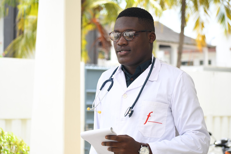 Stethoscope healthcare man