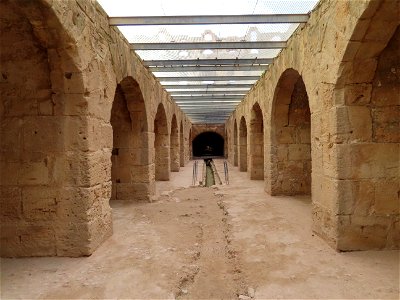 Underneath Amphitheatre of El Jem Tunisia