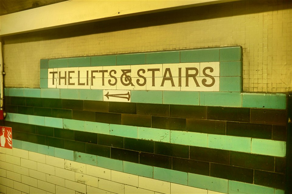 Old tile signage at Russel. square