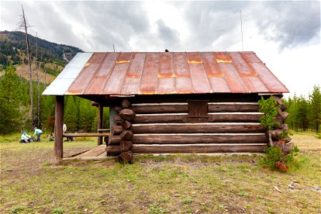 Calfee Creek Patrol Cabin: east view