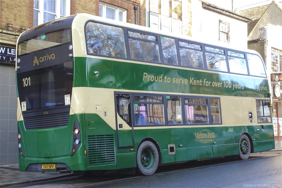 YX17NFF Maidstone & District Arriva. Route 101 High Street Maidstone