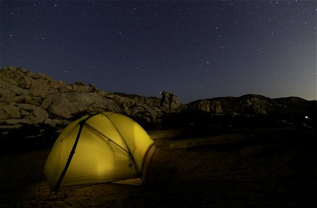 Tent in Hidden Valley Campground
