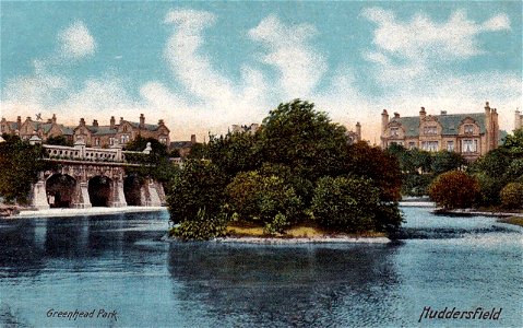 undated postcard of Greenhead Park photo