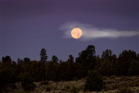 Full moon Central Oregon photo