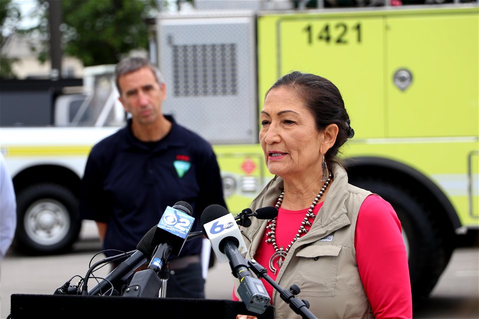 DOI Sec Haaland visiting NIFC 2022