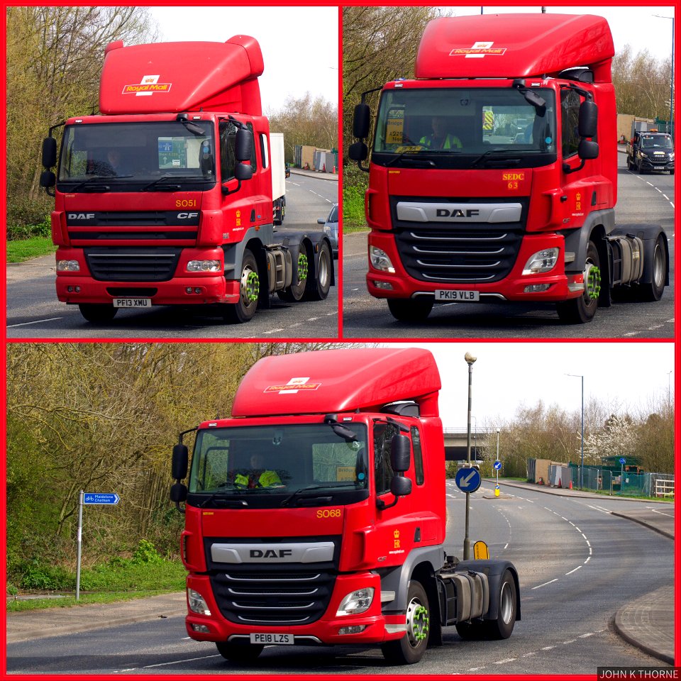 ROYAL MAIL DAF TRUCKS AYLESFORD