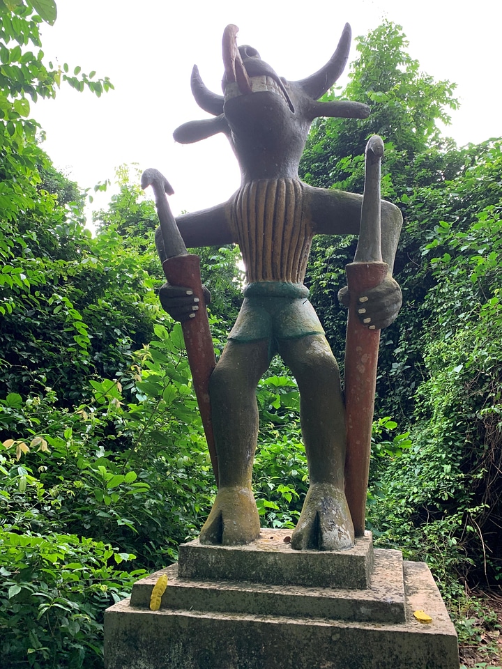 Sacred place statue traditional