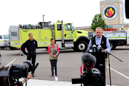 DOI Sec Haaland visiting NIFC 2022 photo