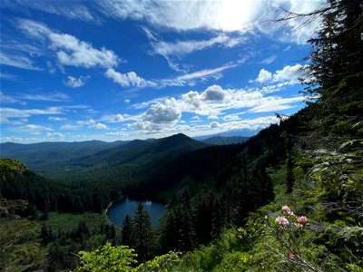 Hickman Lake in Bull Run Watershed on Mt. Hood National Forest photo