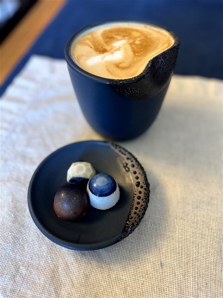 Blue Chocolates on Erin Hupp Ceramics