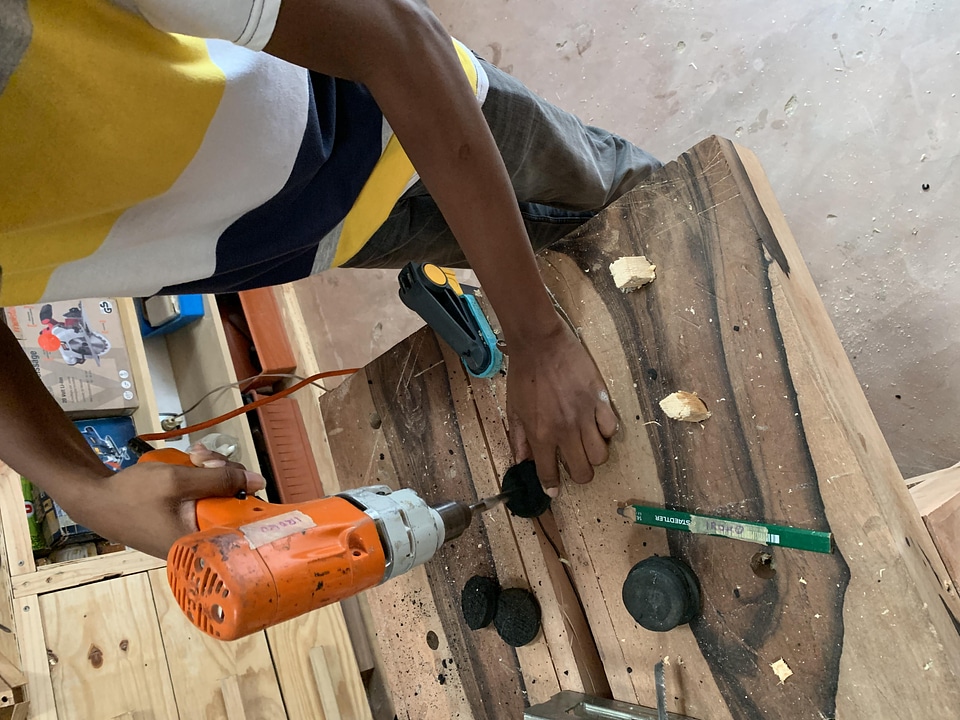 Carpentry drill workshop