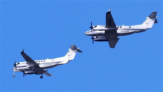 Beechcraft B300 King Air 350 M-CRAO Dr. August Oetker AG from Frankfurt (3700 ft.)
