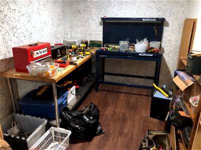 Tool Room Slowly Organizing