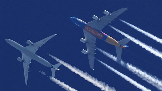 Two Airbus flagships: